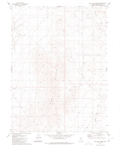 United States Geological Survey Dry Hills North, NV (1980, 24000-Scale) digital map