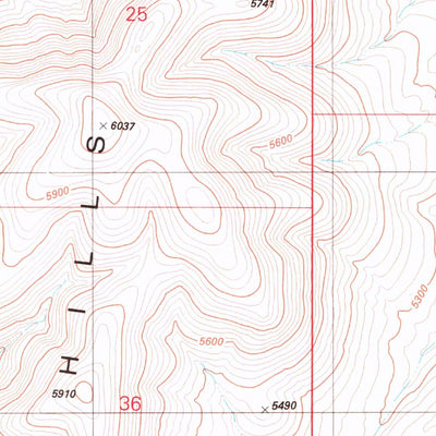 United States Geological Survey Dry Hills North, NV (1980, 24000-Scale) digital map