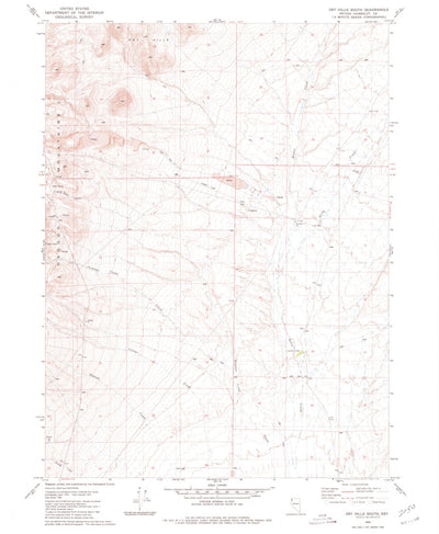 United States Geological Survey Dry Hills South, NV (1980, 24000-Scale) digital map