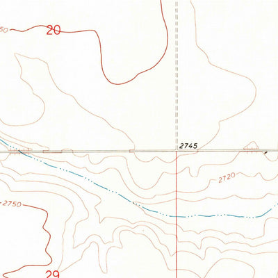United States Geological Survey Dry Lake, MT (1969, 24000-Scale) digital map