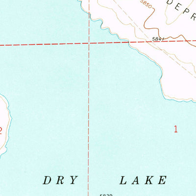 United States Geological Survey Dry Lake NW, AZ (1971, 24000-Scale) digital map