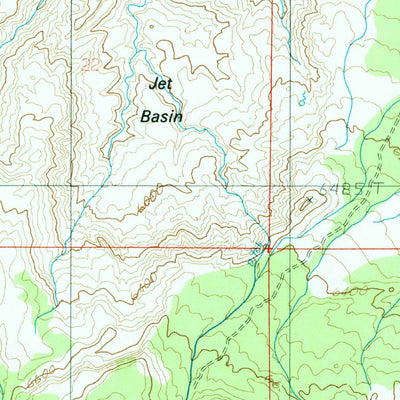 United States Geological Survey Dry Lakes Peak, UT (1986, 24000-Scale) digital map