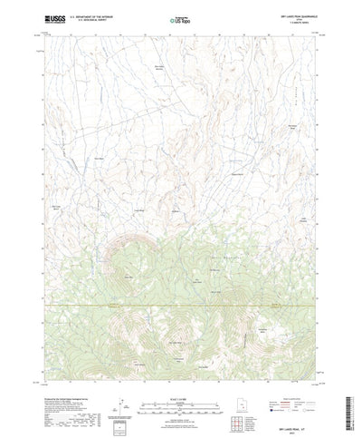 United States Geological Survey Dry Lakes Peak, UT (2023, 24000-Scale) digital map