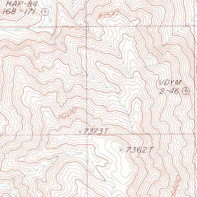 United States Geological Survey Dry Mountain, CA (1987, 24000-Scale) digital map