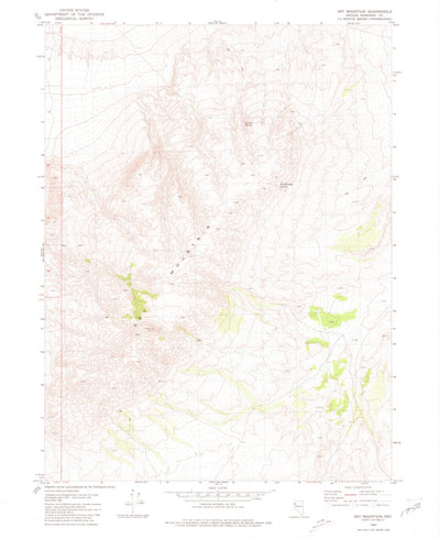 United States Geological Survey Dry Mountain, NV (1980, 24000-Scale) digital map
