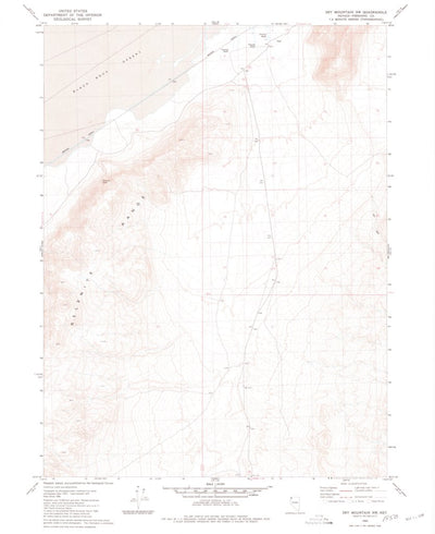 United States Geological Survey Dry Mountain NW, NV (1980, 24000-Scale) digital map