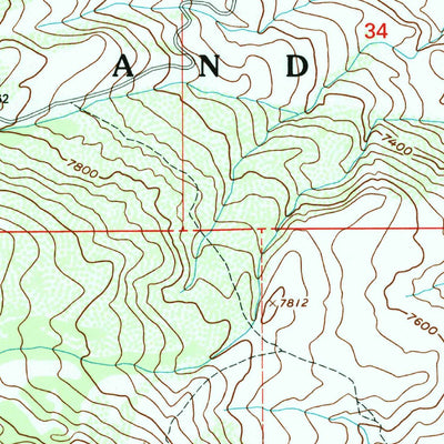 United States Geological Survey Dry Mountain, UT (1996, 24000-Scale) digital map