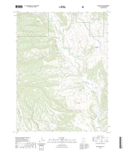 United States Geological Survey Dry Mountain, UT (2023, 24000-Scale) digital map