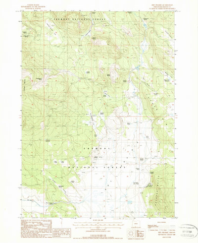 United States Geological Survey Dry Prairie, OR (1988, 24000-Scale) digital map