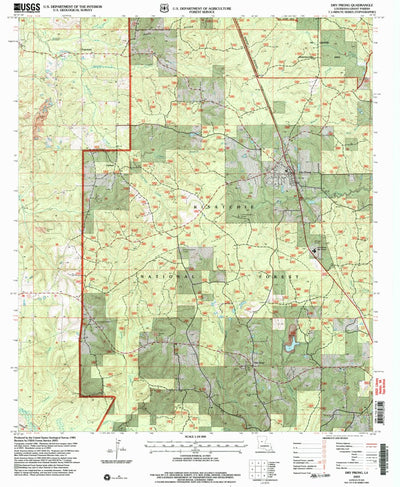 United States Geological Survey Dry Prong, LA (2003, 24000-Scale) digital map