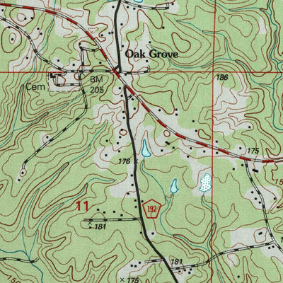 United States Geological Survey Dry Prong, LA (2003, 24000-Scale) digital map