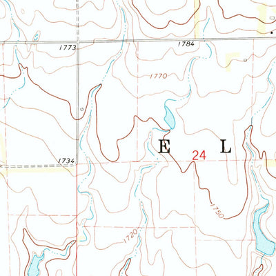 United States Geological Survey Dry Run, SD (1973, 24000-Scale) digital map