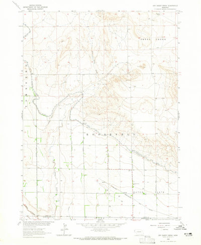United States Geological Survey Dry Sheep Creek, NE (1963, 24000-Scale) digital map
