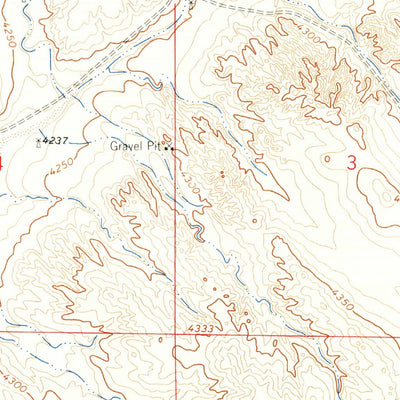 United States Geological Survey Dry Sheep Creek, NE (1963, 24000-Scale) digital map