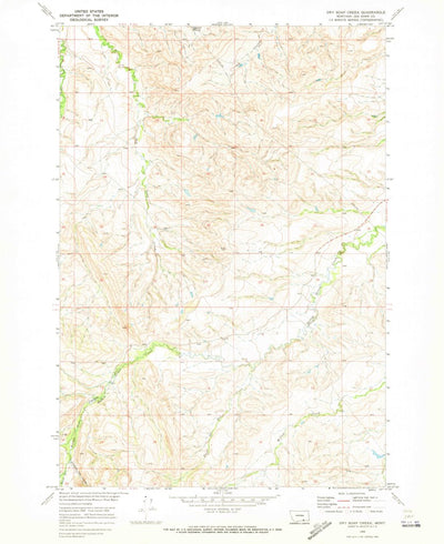 United States Geological Survey Dry Soap Creek, MT (1969, 24000-Scale) digital map