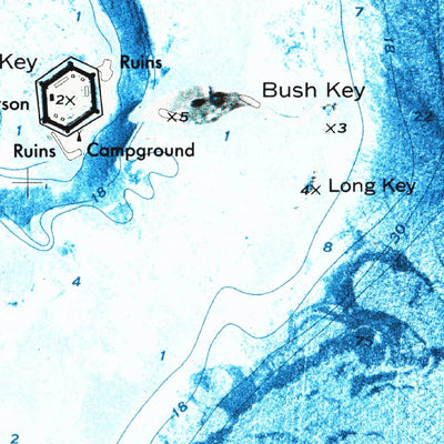 United States Geological Survey Dry Tortugas, FL (1971, 24000-Scale) digital map