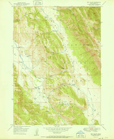 United States Geological Survey Dry Valley, ID (1951, 24000-Scale) digital map