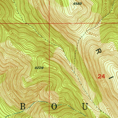 United States Geological Survey Dry Valley, ID (1951, 24000-Scale) digital map