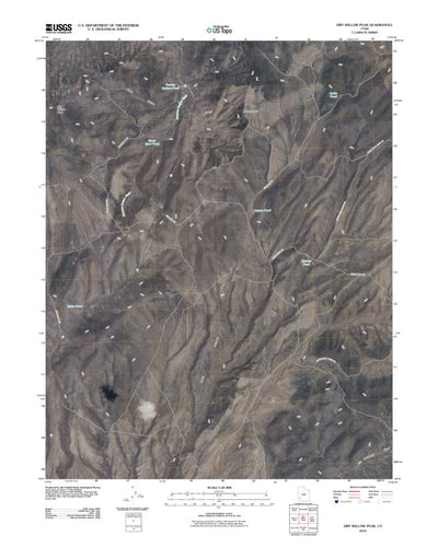 United States Geological Survey Dry Willow Peak, UT (2010, 24000-Scale) digital map