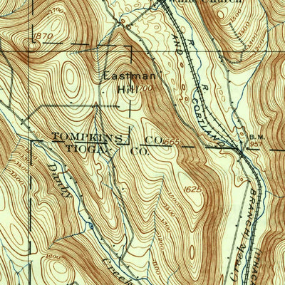 United States Geological Survey Dryden, NY (1900, 62500-Scale) digital map