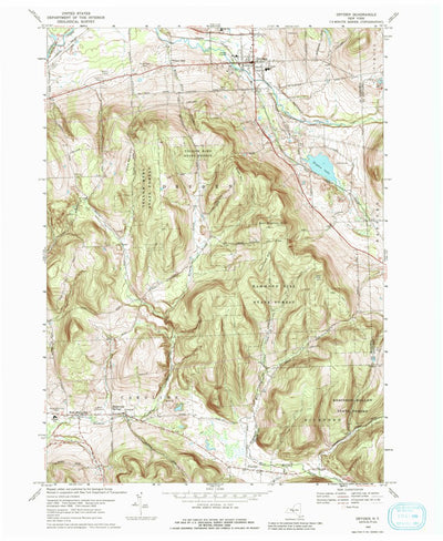 United States Geological Survey Dryden, NY (1969, 24000-Scale) digital map