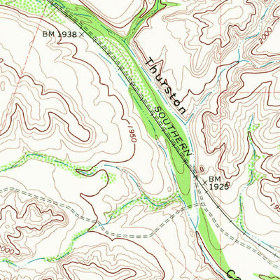United States Geological Survey Dryden, TX (1968, 24000-Scale) digital map