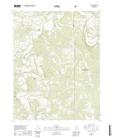 United States Geological Survey Drynob, MO (2021, 24000-Scale) digital map