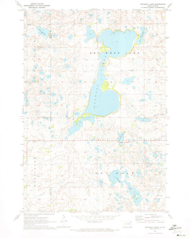 United States Geological Survey Drywood Lakes, SD (1970, 24000-Scale) digital map