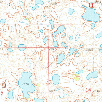 United States Geological Survey Drywood Lakes, SD (1970, 24000-Scale) digital map