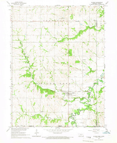 United States Geological Survey Du Bois, NE-KS (1965, 24000-Scale) digital map