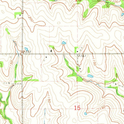 United States Geological Survey Du Bois, NE-KS (1965, 24000-Scale) digital map
