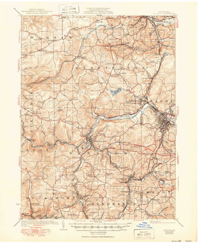 United States Geological Survey Du Bois, PA (1924, 62500-Scale) digital map