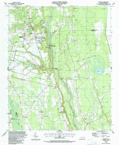 United States Geological Survey Duart, NC (1986, 24000-Scale) digital map