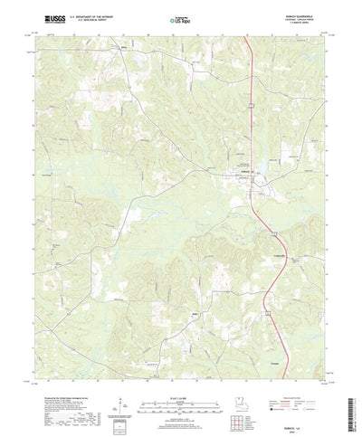 United States Geological Survey Dubach, LA (2020, 24000-Scale) digital map