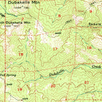 United States Geological Survey Dubakella Mountain, CA (1954, 62500-Scale) digital map