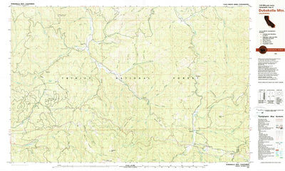 United States Geological Survey Dubakella Mountain, CA (1981, 25000-Scale) digital map