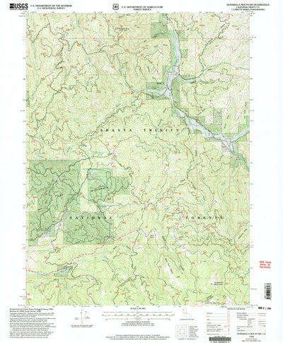 United States Geological Survey Dubakella Mountain, CA (1998, 24000-Scale) digital map
