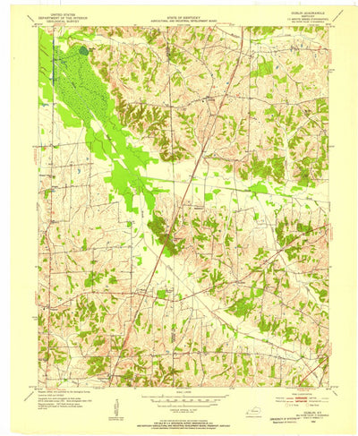 United States Geological Survey Dublin, KY (1952, 24000-Scale) digital map