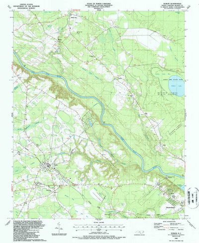United States Geological Survey Dublin, NC (1987, 24000-Scale) digital map
