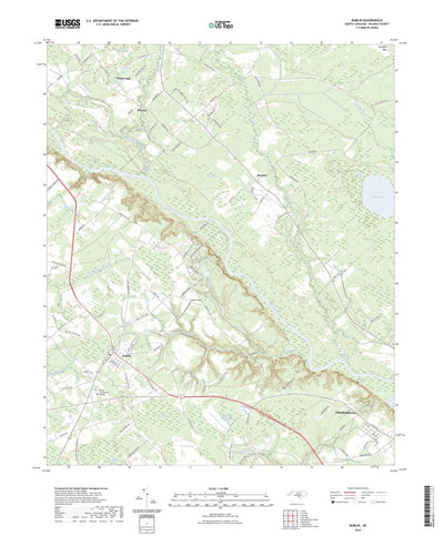 United States Geological Survey Dublin, NC (2022, 24000-Scale) digital map