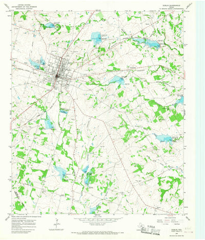 United States Geological Survey Dublin, TX (1965, 24000-Scale) digital map