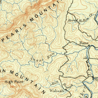 United States Geological Survey Dublin, VA-WV (1890, 125000-Scale) digital map
