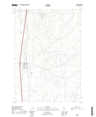 United States Geological Survey Dubois, ID (2020, 24000-Scale) digital map