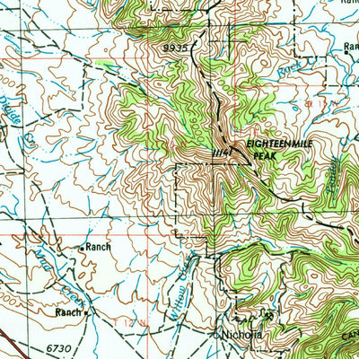 United States Geological Survey Dubois, ID-MT (1955, 250000-Scale) digital map