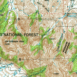 United States Geological Survey Dubois, ID-MT (1955, 250000-Scale) digital map