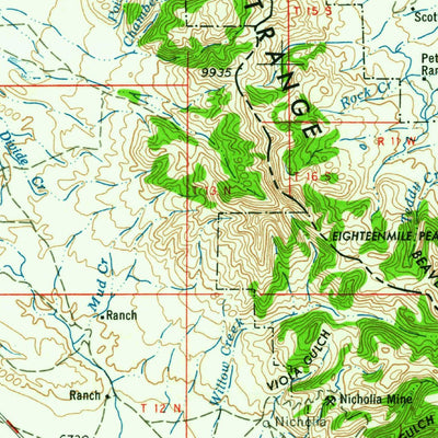 Dubois, ID-MT (1958, 250000-Scale) Map by United States Geological ...