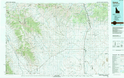 United States Geological Survey Dubois, ID-MT (1983, 100000-Scale) digital map