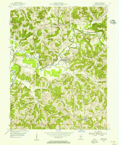 United States Geological Survey Dubois, IN (1954, 24000-Scale) digital map