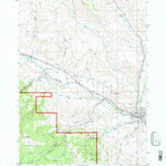 United States Geological Survey Dubois, WY (1991, 24000-Scale) digital map