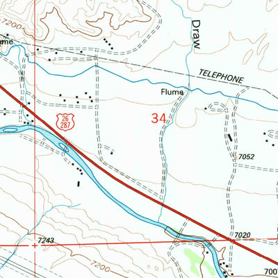 United States Geological Survey Dubois, WY (1991, 24000-Scale) digital map